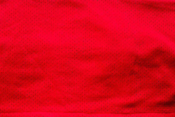 Red American Football Jersey textured