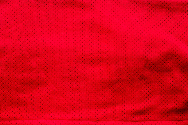 red american football jersey textured - american football football food snack imagens e fotografias de stock