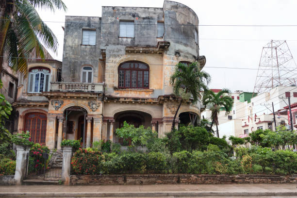 istock Ancient residential mansion in a tropical city 1201993207