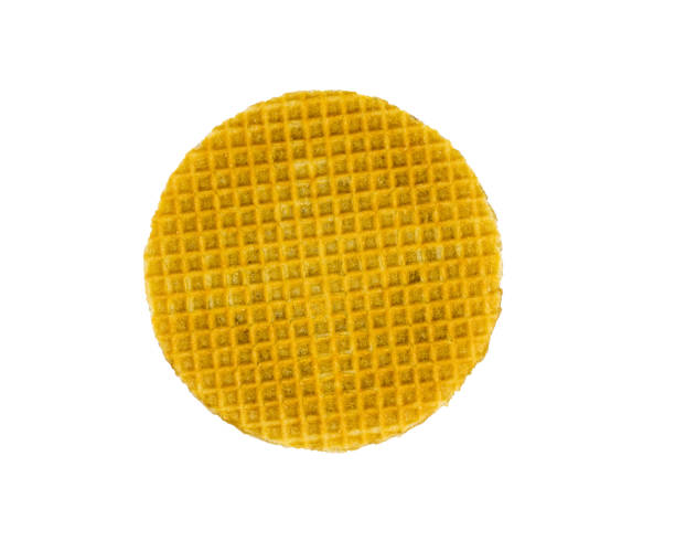 istock Round wafers with caramel cream isolated on a white background. 1202003112