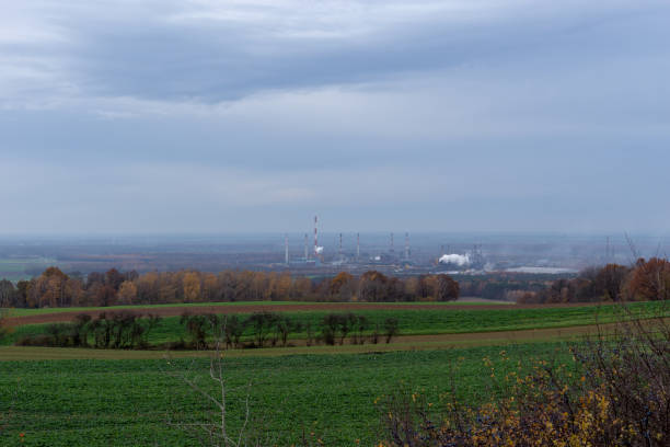 Landscape from the mountain of St. Anna's fall