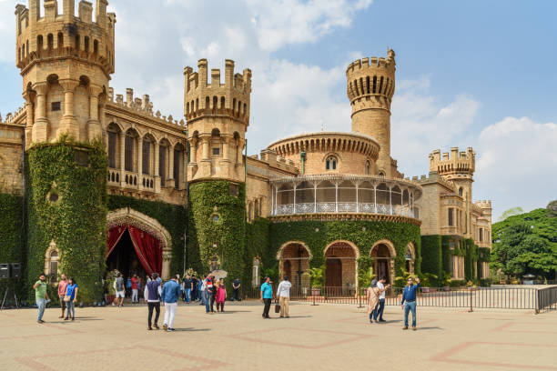 Bangalore royal palace and garden in Bangalore. India stock photo
