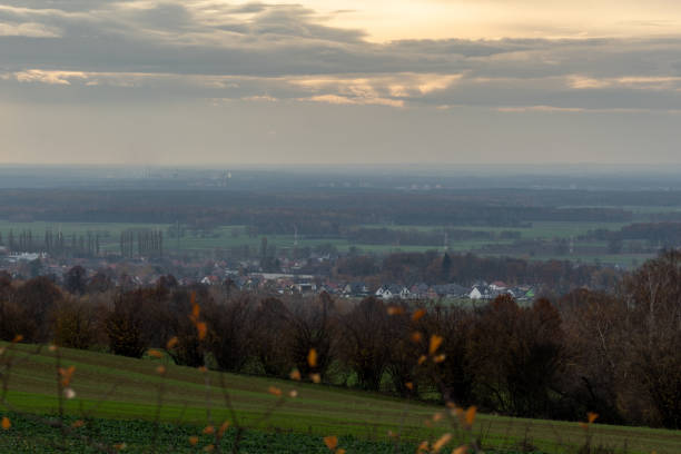 Landscape from the mountain of St. Anna's fall