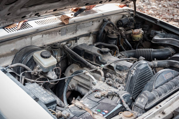 istock old engine of the car 1202006447