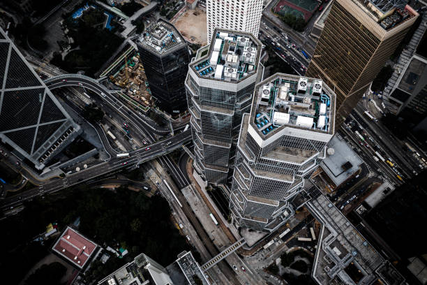 istock Drone View cityscape of Hong Kong 1202006861