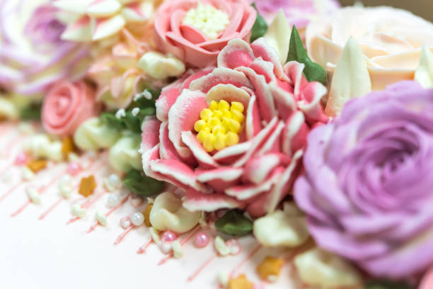 Cake cream is sweet dessert for celebration party