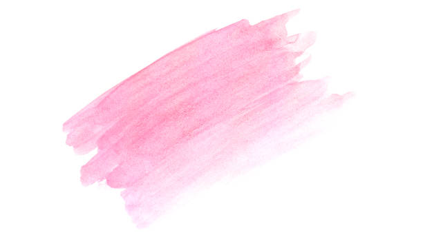istock Color red watercolor on white background 1202007953
