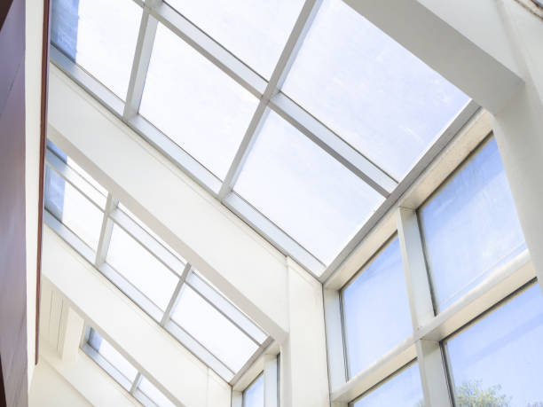 istock high-tech architecture background photo, internal structure of glass roof 1202016022