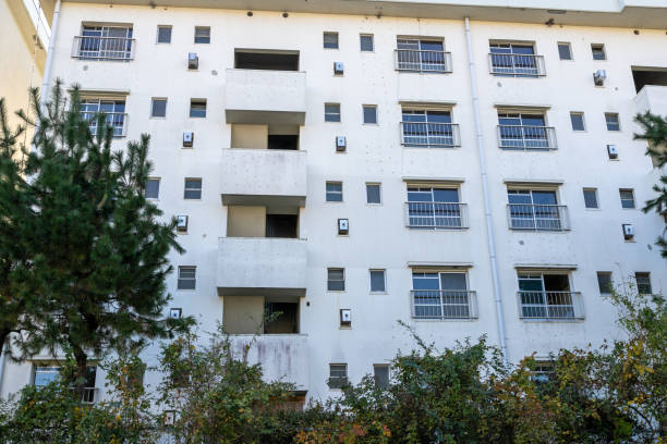 istock Housing complex in Hachioji city, Tokyo, Japan 1202020248
