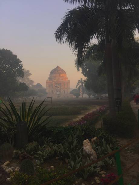 Lodhi Gardens, New Delhi Lodhi Gardens is one of the main sight seeing place with antique structures and worth a visit. lodi gardens stock pictures, royalty-free photos & images