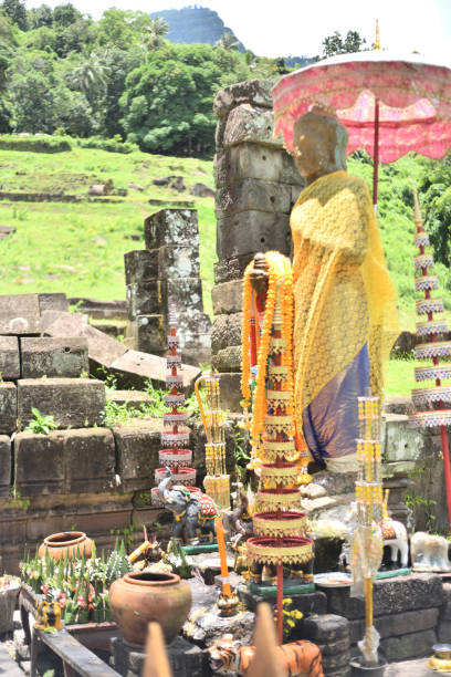 istock Sculptor stone in Champasak Pakse, Lao 1202022695