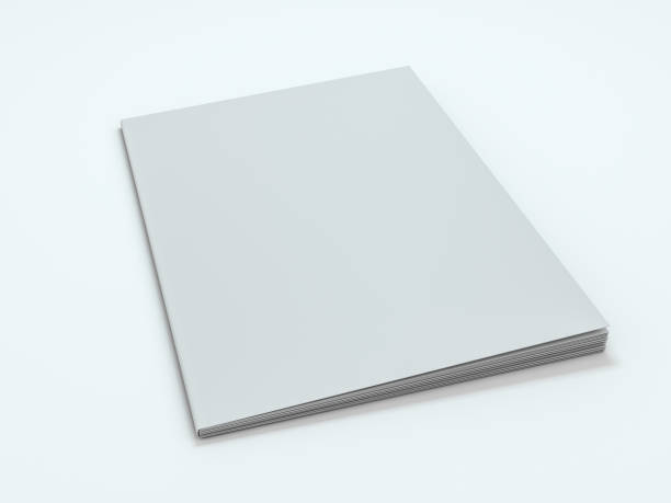 istock Blank photorealistic brochure mockup on white background. 3D 1202036179