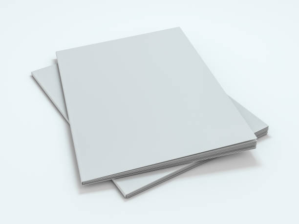 istock Blank photorealistic brochure mockup on white background. 3D 1202036191