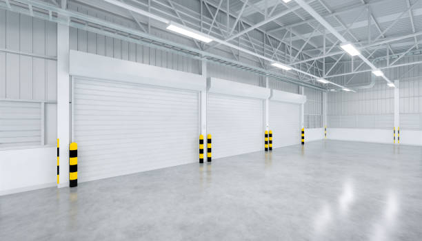 istock shutter door factory 1202036299