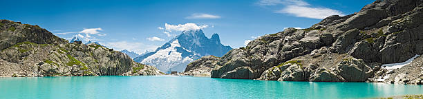 Glacial Lake in Mountains