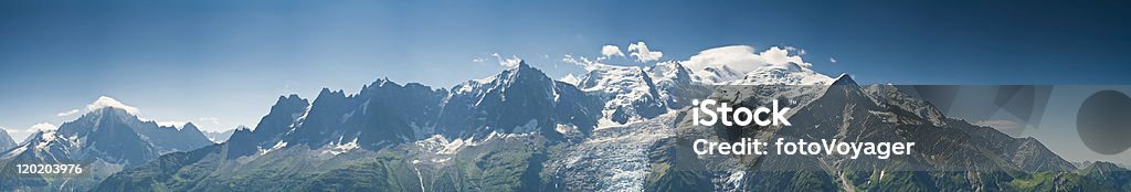 White mountain alpino vista XXL - Royalty-free Agulhas de Chamonix Foto de stock