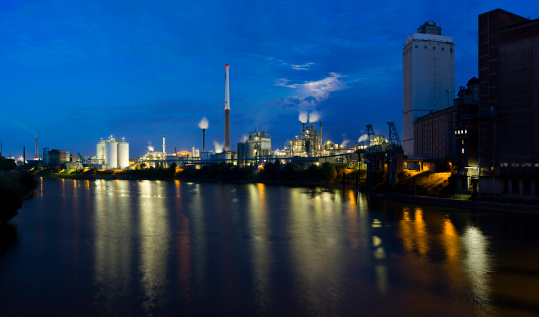 A chemical plant for the production of starch from maize in Krefeld, Germany.\nUltra high resolution double row panorama.\n\nYou can find more of my industrial shots here:\n[url=http://www.michael-utech.de/is/lb.html?id=2234511][img]http://www.michael-utech.de/files/Lightbox_Industry.jpg[/img][/url]\n\nSimilar / directly connected files:\n[url=http://www.istockphoto.com/file_closeup.php?id=3923495][img]http://www.istockphoto.com/file_thumbview_approve.php?size=1&id=3923495[/img][/url] [url=http://www.istockphoto.com/file_closeup.php?id=4278626][img]http://www.istockphoto.com/file_thumbview_approve.php?size=1&id=4278626[/img][/url] [url=http://www.istockphoto.com/file_closeup.php?id=3504941][img]http://www.istockphoto.com/file_thumbview_approve.php?size=1&id=3504941[/img][/url]
