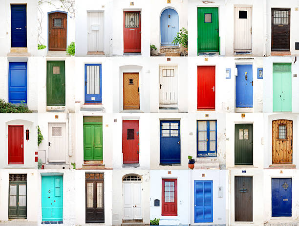istock Sea village doors 120203979
