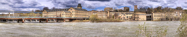 Alte Papier Mills HDR Panorama von Appleton, Wisconsin – Foto