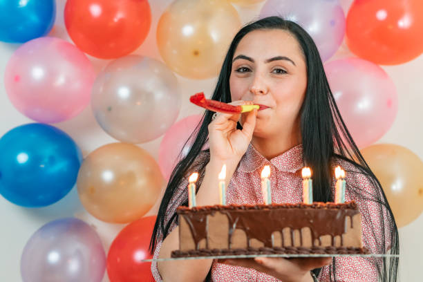 istock Young girl celebrating birthday 1202042024