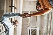 Two people shaking hands