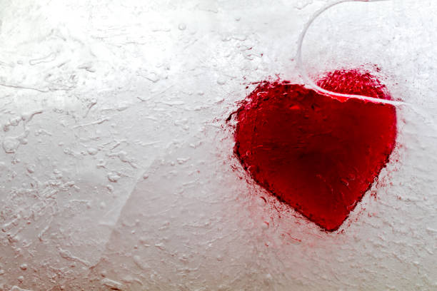 istock Abstract frozen heart in ice 1202047231