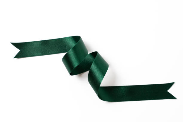 istock green banners ribbons label on white background 1202047723