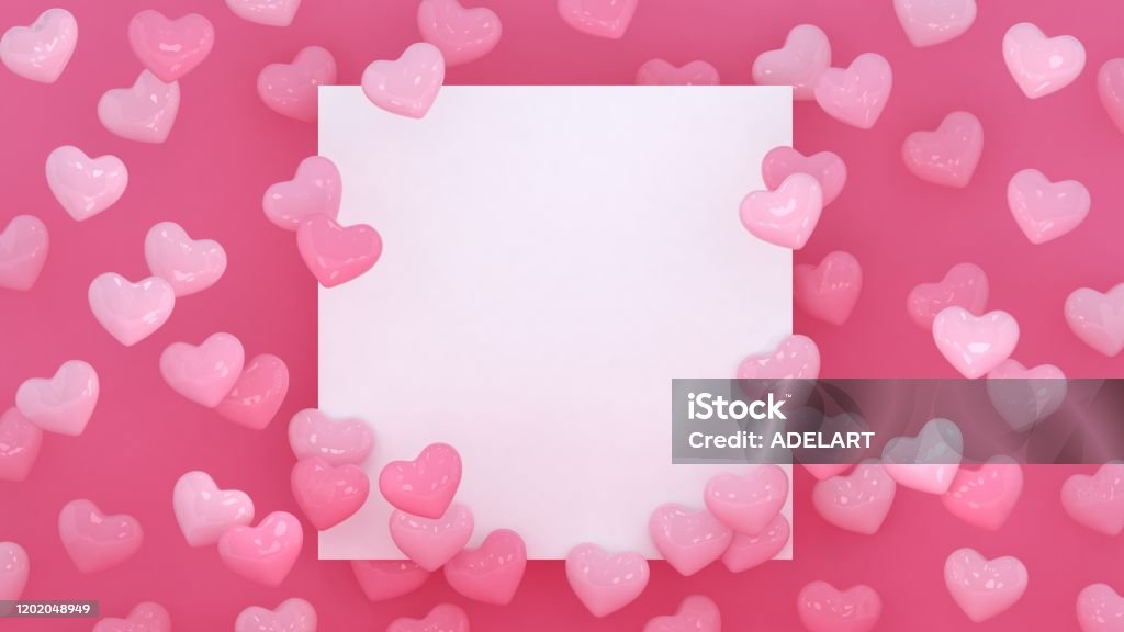 Hearts Background Valentines Day Frame With Place For Text 3d Heart Love Wallpaper Romantic Poster Love Symbol Modern 3d Render Stock Photo - Download Image Now - iStock Hearts Background Valentines Day Frame With Place For Text 3d Heart Love Wallpaper Romantic Poster Love Symbol Modern 3d Render Stock Photo - Download Image Now - iStock
