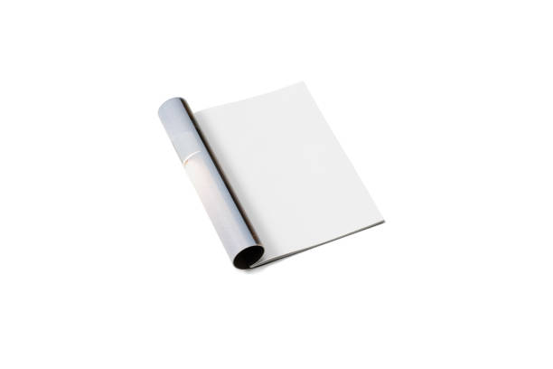 istock Mock-up magazine, newspaper or catalog isolated on white background. 1202050534
