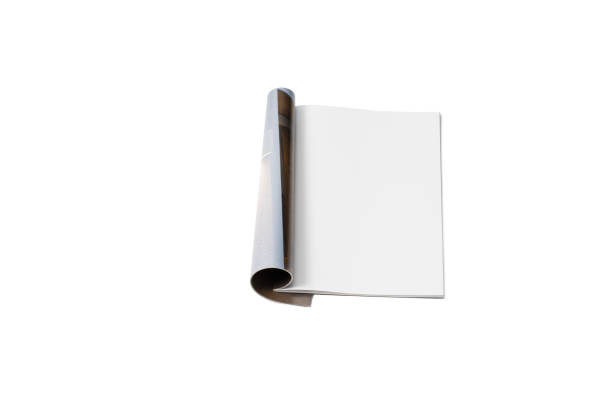 istock Mock-up magazine, newspaper or catalog isolated on white background. 1202051089