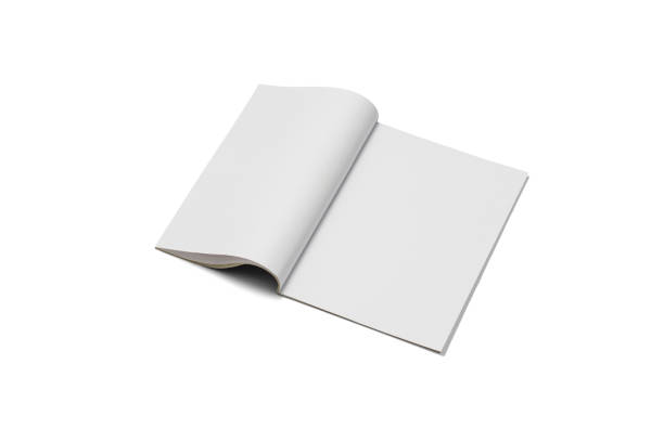 istock Mock-up magazine, newspaper or catalog isolated on white background. 1202051105