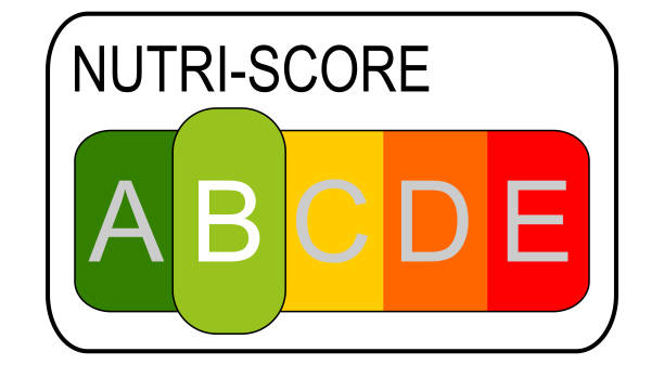 istock Nutri-Score Label level , 5-colour Nutrition Label – illustration 1202051205