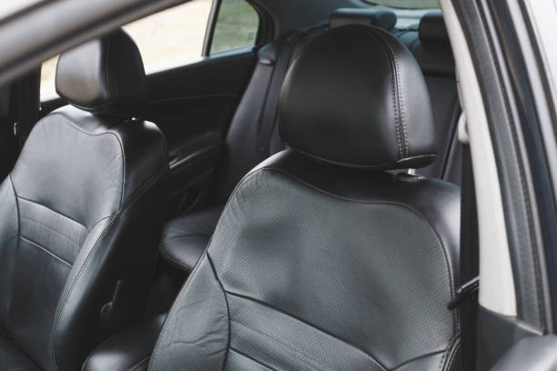 istock Car interior, part of front seats, close 1202051323