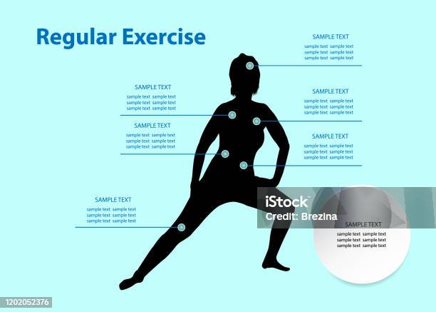 Regular Exercise Routine Illustration Regular Exercise Infograph Vector Stock Illustration - Download Image ...