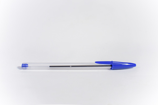 Pen blue office object pencil