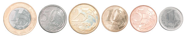 istock set of Brazilian coins 1202056450
