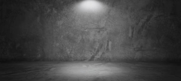 istock Black gray cement wall plaster texture  for interior decoration, used as a studio background wall to display your products.loft style 1202058502