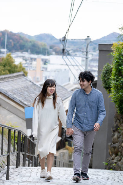 istock Young couple enjoying autumn tourism 1202058551