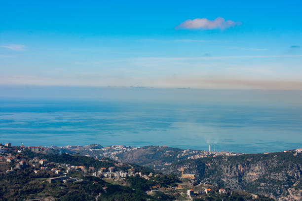 istock Lebanon coastline from the hills 1202058976