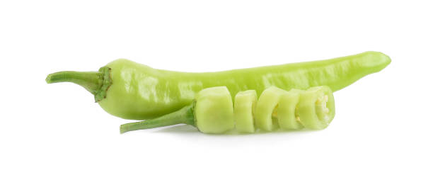 istock Banana Peppers on White Background 1202059018
