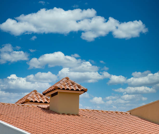 istock Red Roof and Chimney 1202061464