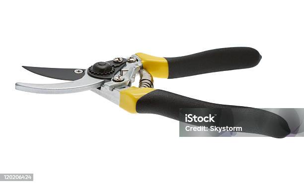 Secateurs Isolated Stock Photo - Download Image Now - Agricultural Equipment, Color Image, Cut Out