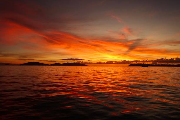 istock Sunset over the sea, Indonesia 1202064864