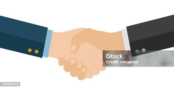 Handshake Of Business Partners Business Handshake Successful Deal Stock Illustration - Download Image Now