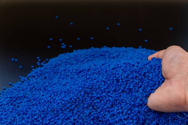 istock Close-up of plastic polymer granules. polymer plastic. compound polymer.plastic beads isolated on white background. 1202065198