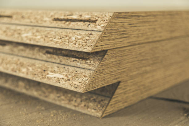 istock Cut wooden texture chipboard boards 1202066608