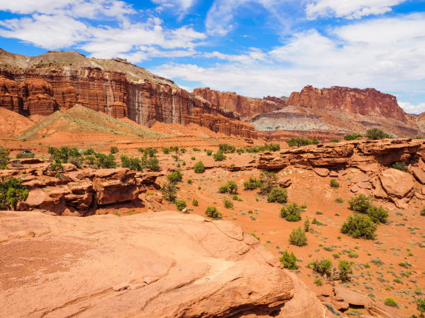 istock View on red rocks from Panorama Point, Capitol Reef National Park, Utah, USA 1202068982