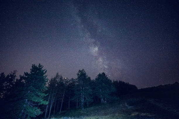 istock Nightscape with stars and milky way 1202071817