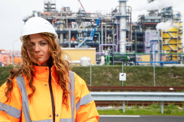 istock Female petrochemical inspector 1202074277