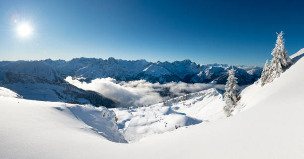 istock Panorama of the Alps at winter 1202075471